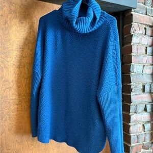 Cozy Blue Turtleneck Sweater
